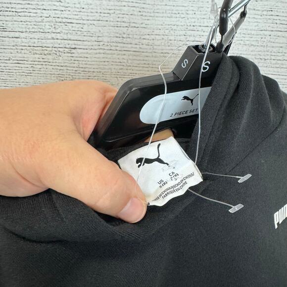 Puma Boy's Black 2pc Hoodie & Shorts Sweat Set Size Small/8 - Picture 10 of 10